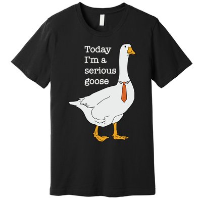 Today Im A Serious Goose Silly Goose Premium T-Shirt