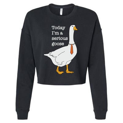 Today Im A Serious Goose Silly Goose Cropped Pullover Crew