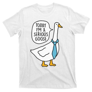 Today Im A Serious Goose Funny Serious Goose T-Shirt