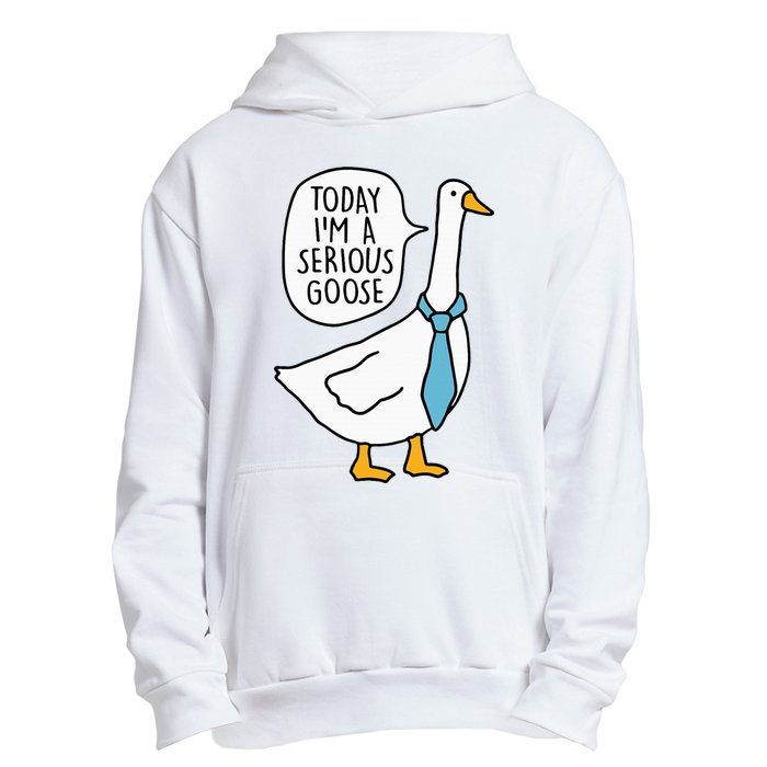 Today Im A Serious Goose Funny Serious Goose Urban Pullover Hoodie