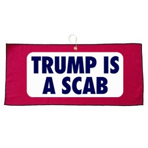 Trump Is A Scab Harris Kamala Large Microfiber Waffle Golf Towel