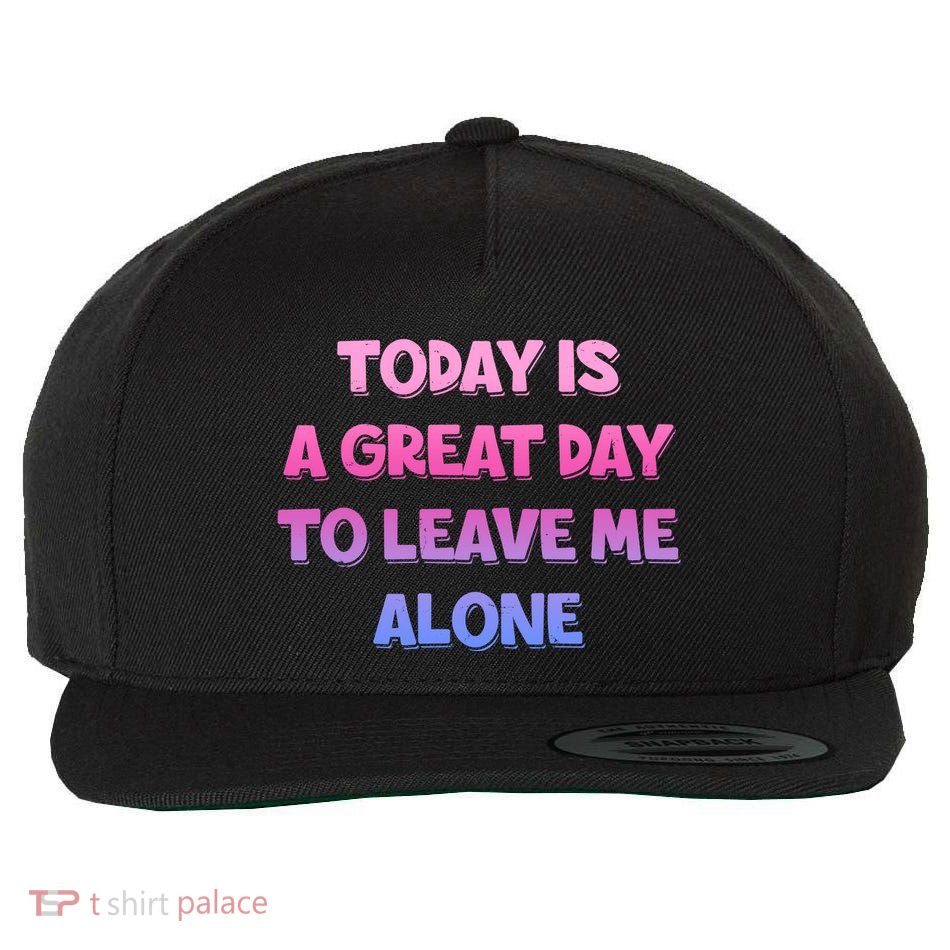 Today Is A Great Day To Leave Me Alone Wool Snapback Cap
