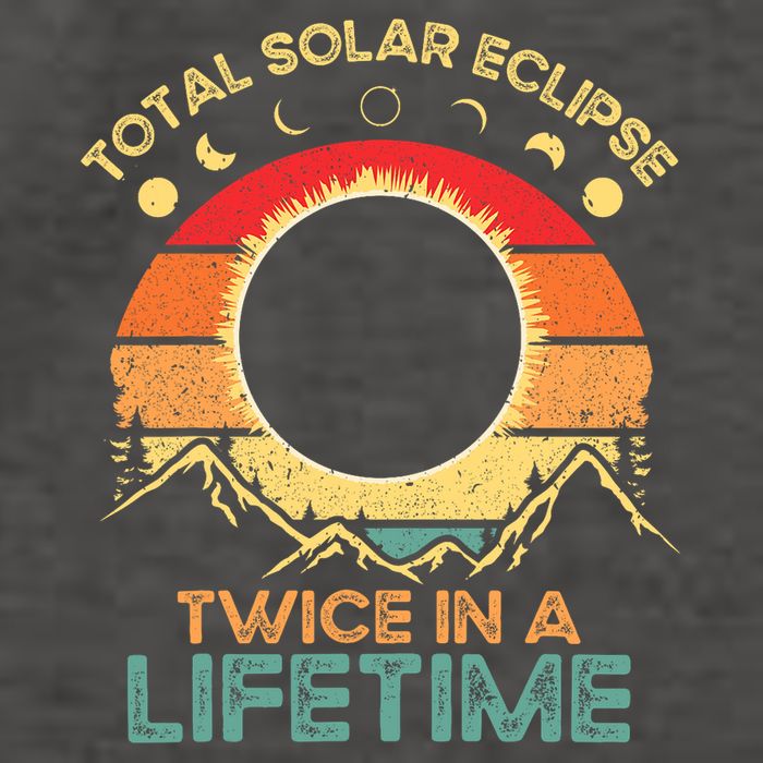Twice In A Lifetime Solar Eclipse 2024 Total Eclipse Gift Vector Backpack