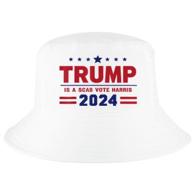 Trump Is A Scab Vote Madam President Kamala Harris 2024 Cool Comfort Performance Bucket Hat