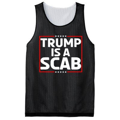 Trump Is A Scab Mesh Reversible Basketball Jersey Tank