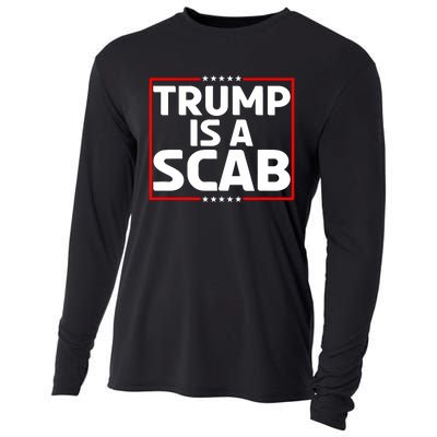 Trump Is A Scab Cooling Performance Long Sleeve Crew