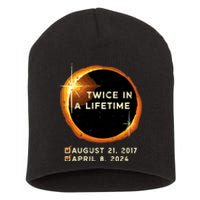 Twice In A Lifetime Total Solar Eclipse 2024 April 8th Totality Short Acrylic Beanie