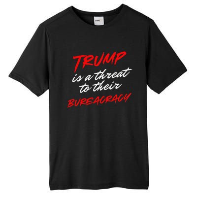 Trump Is A Threat To Their Bureaucracy Tall Fusion ChromaSoft Performance T-Shirt