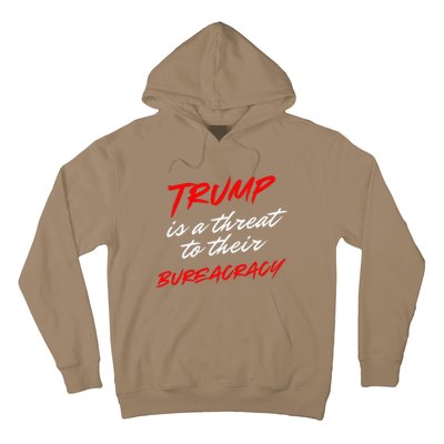 Trump Is A Threat To Their Bureaucracy Hoodie