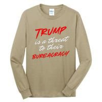 Trump Is A Threat To Their Bureaucracy Tall Long Sleeve T-Shirt