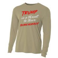 Trump Is A Threat To Their Bureaucracy Cooling Performance Long Sleeve Crew