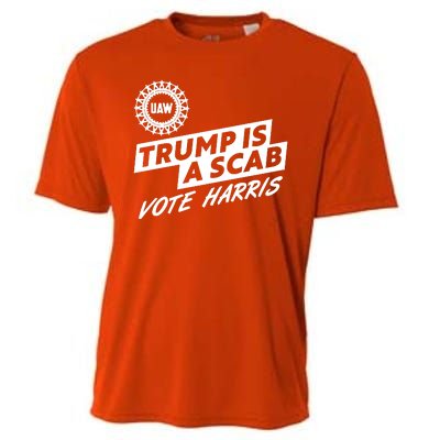 Trump Is A Scab Uaw Vote Kamala Harris 2024 Election Cooling Performance Crew T-Shirt