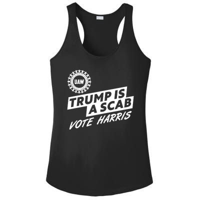 Trump Is A Scab Uaw Vote Kamala Harris 2024 Election Ladies PosiCharge Competitor Racerback Tank