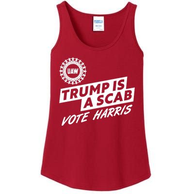 Trump Is A Scab Uaw Vote Kamala Harris 2024 Election Ladies Essential Tank