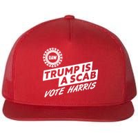Trump Is A Scab Uaw Vote Kamala Harris 2024 Election Flatbill Hat