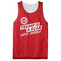 Trump Is A Scab Uaw Vote Kamala Harris 2024 Election Mesh Reversible Basketball Jersey Tank