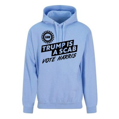 Trump Is A Scab Uaw Vote Kamala Harris 2024 Election Unisex Surf Hoodie