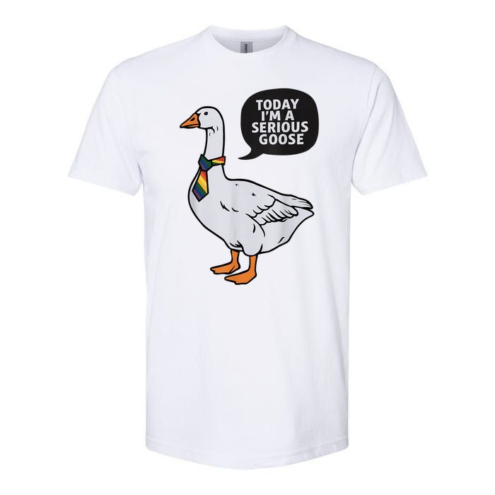 Today IM A Serious Goose Lgbt Cute Funny Serious Goose Softstyle CVC T-Shirt