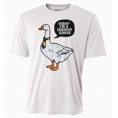 Today IM A Serious Goose Lgbt Cute Funny Serious Goose Cooling Performance Crew T-Shirt