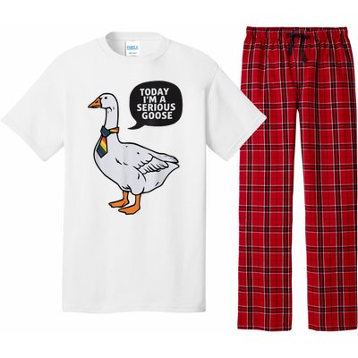 Today IM A Serious Goose Lgbt Cute Funny Serious Goose Pajama Set