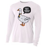 Today IM A Serious Goose Lgbt Cute Funny Serious Goose Cooling Performance Long Sleeve Crew