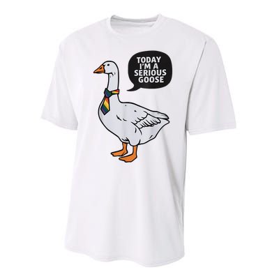 Today IM A Serious Goose Lgbt Cute Funny Serious Goose Performance Sprint T-Shirt