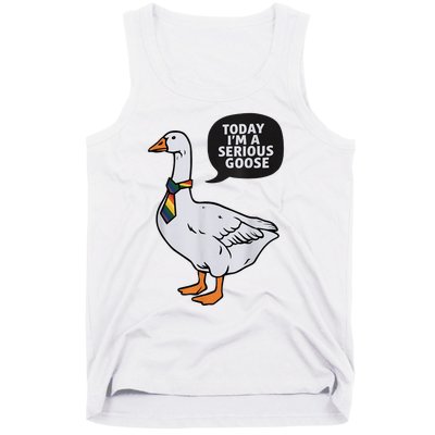 Today IM A Serious Goose Lgbt Cute Funny Serious Goose Tank Top