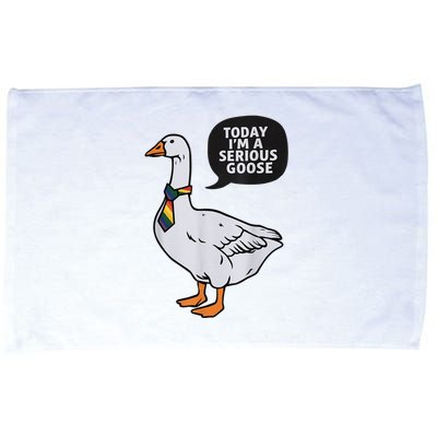 Today IM A Serious Goose Lgbt Cute Funny Serious Goose Microfiber Hand Towel