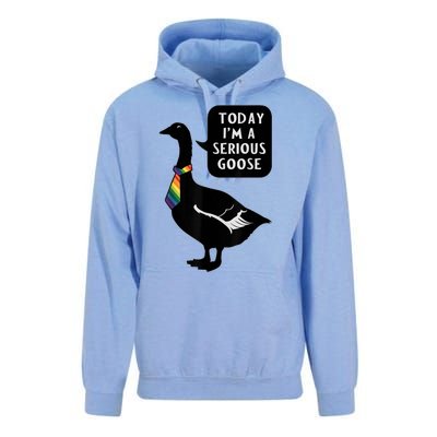 Today IM A Serious Goose Lgbt Cute Funny Serious Goose Unisex Surf Hoodie