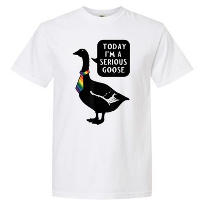 Today IM A Serious Goose Lgbt Cute Funny Serious Goose Garment-Dyed Heavyweight T-Shirt