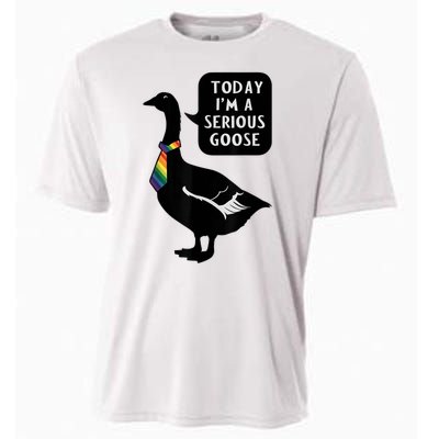 Today IM A Serious Goose Lgbt Cute Funny Serious Goose Cooling Performance Crew T-Shirt