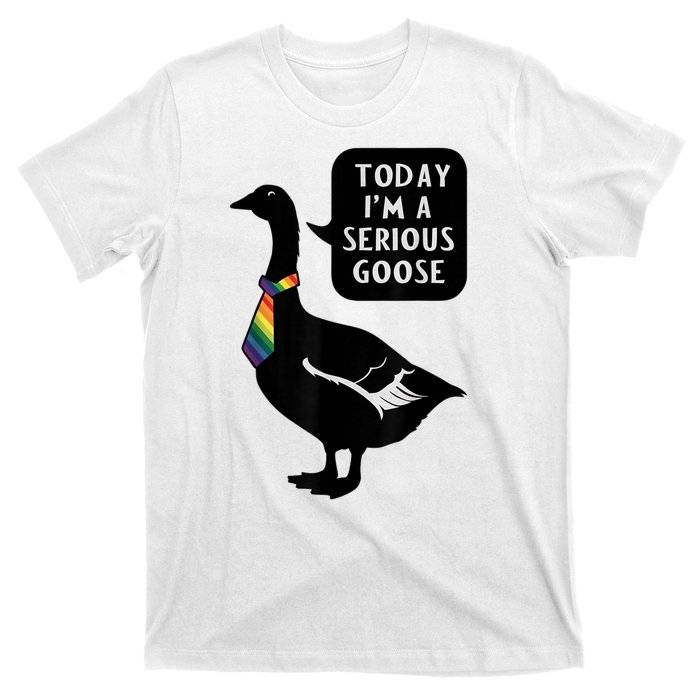 Today IM A Serious Goose Lgbt Cute Funny Serious Goose T-Shirt