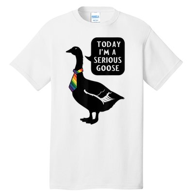 Today IM A Serious Goose Lgbt Cute Funny Serious Goose Tall T-Shirt