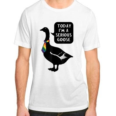 Today IM A Serious Goose Lgbt Cute Funny Serious Goose Adult ChromaSoft Performance T-Shirt