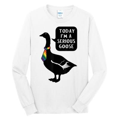 Today IM A Serious Goose Lgbt Cute Funny Serious Goose Tall Long Sleeve T-Shirt