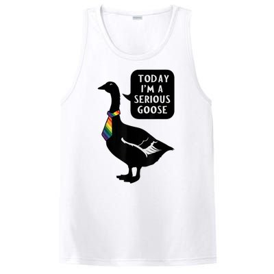 Today IM A Serious Goose Lgbt Cute Funny Serious Goose PosiCharge Competitor Tank