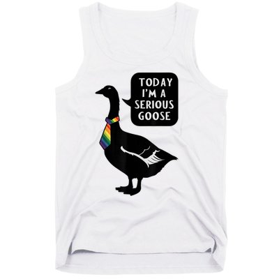 Today IM A Serious Goose Lgbt Cute Funny Serious Goose Tank Top