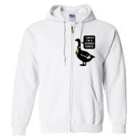 Today IM A Serious Goose Lgbt Cute Funny Serious Goose Full Zip Hoodie