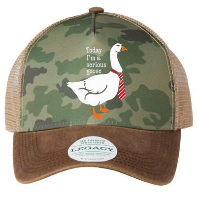 Today IM A Serious Goose Funny Cute Goose Legacy Tie Dye Trucker Hat