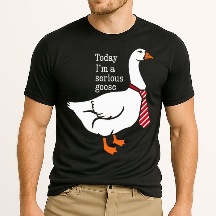 Today IM A Serious Goose Funny Cute Goose Cooling Performance Crew T-Shirt