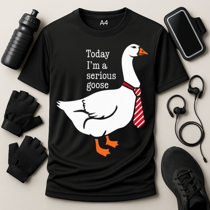 Today IM A Serious Goose Funny Cute Goose Cooling Performance Crew T-Shirt