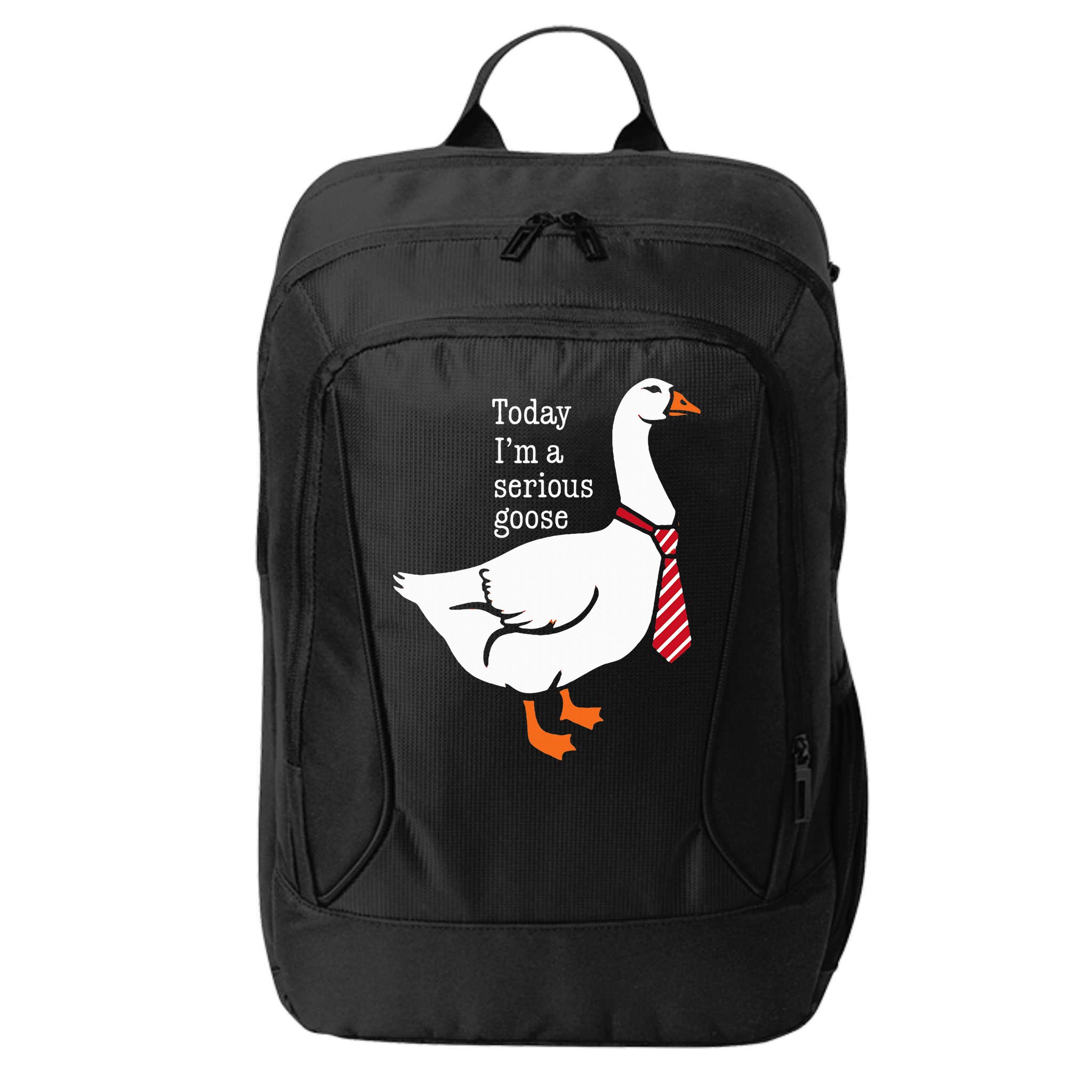 Today IM A Serious Goose Funny Cute Goose City Backpack
