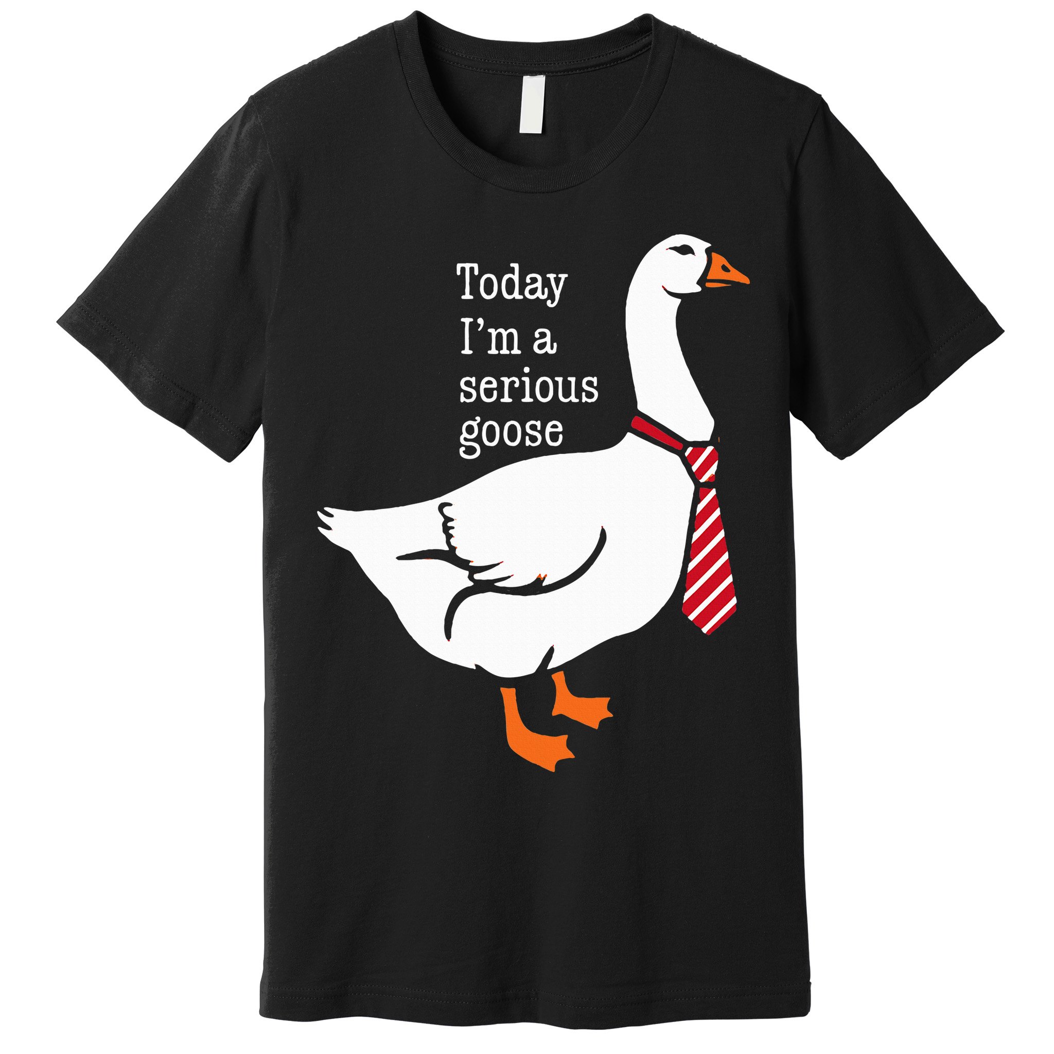 Today IM A Serious Goose Funny Cute Goose Premium T-Shirt