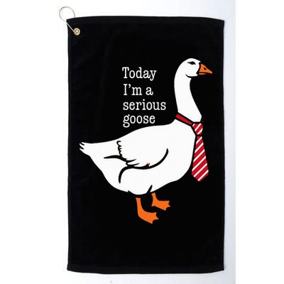Today IM A Serious Goose Funny Cute Goose Golf Towel