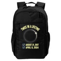 Twice In A Lifetime Solar Eclipse 2024 Total Eclipse Daily Commute Backpack