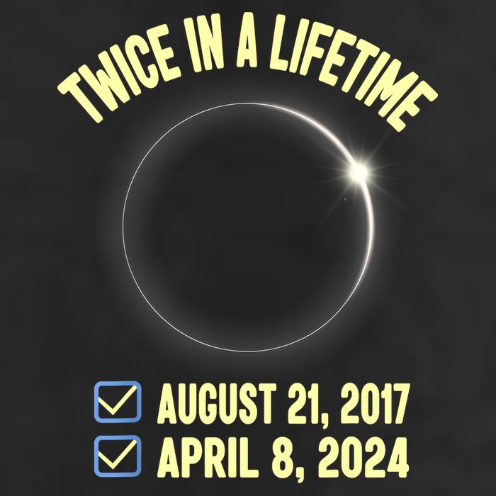 Twice In A Lifetime Solar Eclipse 2024 Total Eclipse Knit Cap Winter Beanie