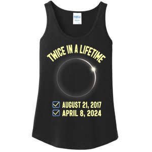 Twice In A Lifetime Solar Eclipse 2024 Total Eclipse Ladies Essential Tank