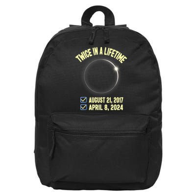 Twice In A Lifetime Solar Eclipse 2024 Total Eclipse 16 in Basic Backpack