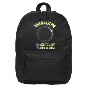 Twice In A Lifetime Solar Eclipse 2024 Total Eclipse 16 in Basic Backpack