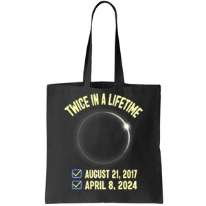 Twice In A Lifetime Solar Eclipse 2024 Total Eclipse Tote Bag